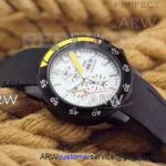 Perfect Replica IWC Aquatimer Day Date Watches Black & Yellow Bezel